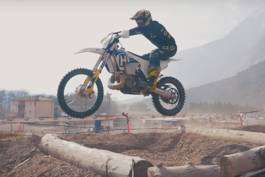 KTM pulls mother of all backflips - without its rider...